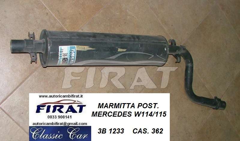 MARMITTA MERCEDES W114 - 115 POST. (1233) - Clicca l'immagine per chiudere